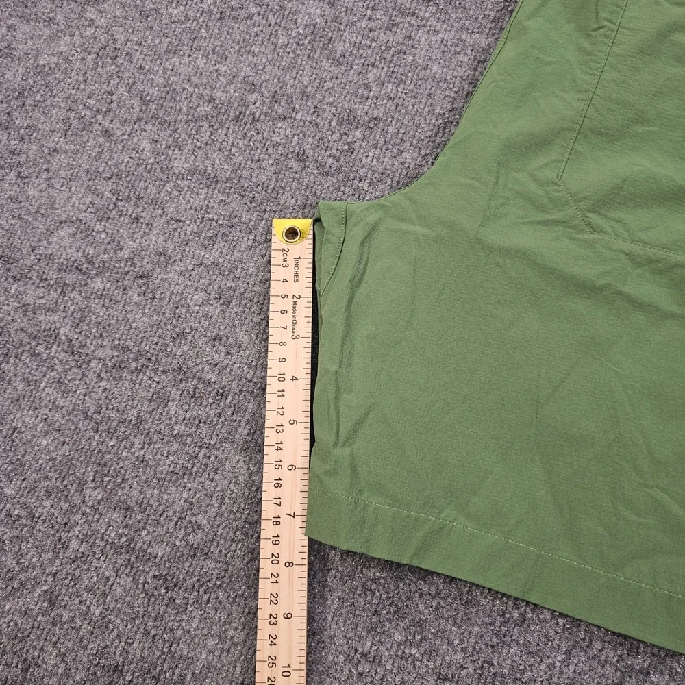 Lululemon Bowline Mens Green Ripstop Shorts LM7ARQS Size L Drawstring Elastic